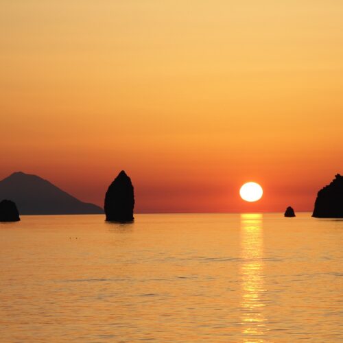 tramonto sul mare, Sicilia