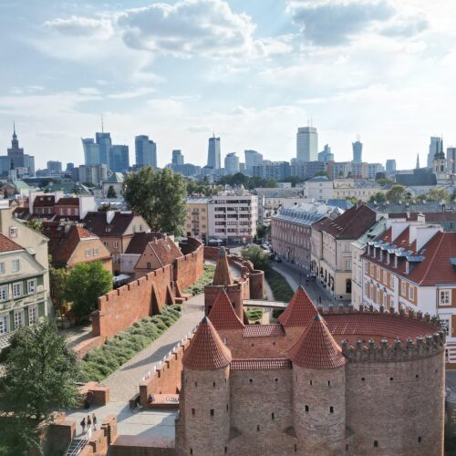 Varsavia, la capitale della Polonia, catturata dal quartiere storico della Città Vecchia, viaggi cuneo