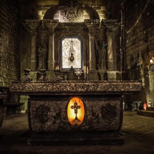 Cappella di Santa Kinga, situata nella Miniera di Sale di Wieliczka, vicino a Cracovia, in Polonia seriana viaggi