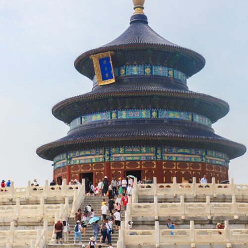 Sala della Preghiera per il Buon Raccolto, l'edificio più iconico del complesso del Tempio del Cielo a Pechino viaggi di gruppo da torino